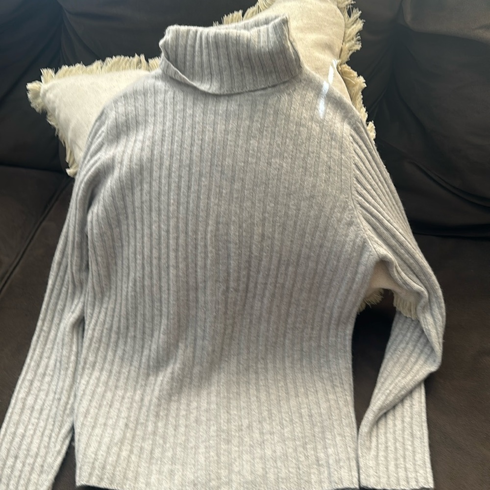 sweater size S %100 cashmere gray and beige asking $50 for both